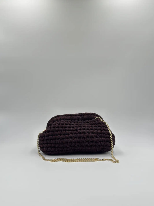 Clutch Glitter chiusa con catena