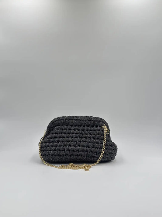 Clutch Glitter chiusa con catena