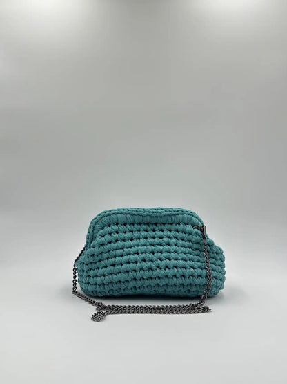 Clutch Glitter chiusa con catena